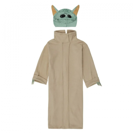 Costum pentru copii, Baby Yoda, bej, masca inclusa, 3-5 ani, 100-110 cm [4]