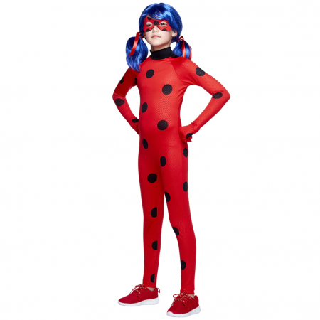 Costume si seturi pentru copii - Costum pentru copii Buburuza Miraculoasa, tip combinezon, rosu. 110-120 cm, 5-7 ani