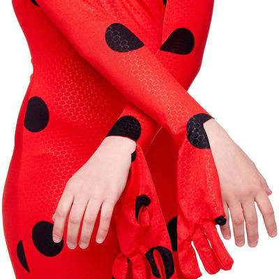 Set costum copii Buburuza – tip combinezon rosu, cu masca, peruca si manusi, marime 100–110 cm, varsta 3–5 ani [3]