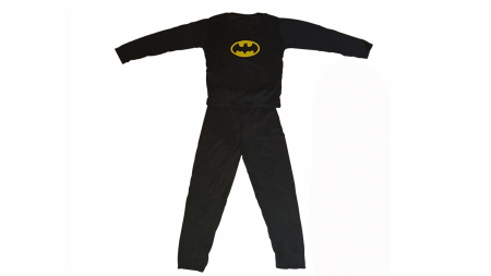 Costum Batman pentru copii, negru, 7-9 ani, 120-130 cm [3]