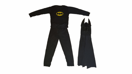 Costum Batman pentru copii, negru, 7-9 ani, 120-130 cm [1]