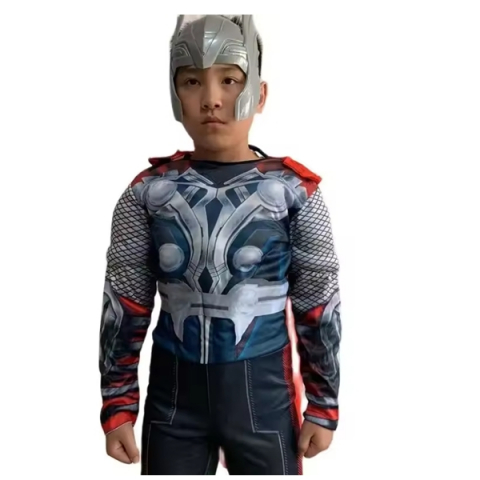 Costum Thor, Halloween, Carnaval, 7-9 ani, 120-130 cm [2]