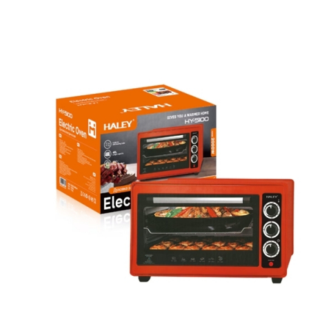 Cuptor electric 360°, Timer, Tuburi inox 304, 2000W, 48L, Roșu [4]