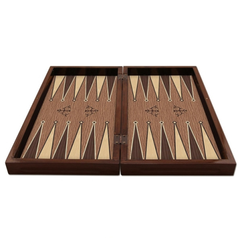 Cutie de table, MDF, rezistenta la zgarieturi, inchidere magnetica, 25 x 49 x 6 cm, maro/bej [2]