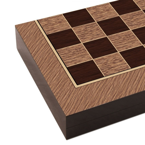 Cutie de table, MDF, rezistenta la zgarieturi, inchidere magnetica, 25 x 49 x 6 cm, maro/bej [1]