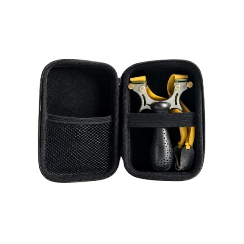 Cutie rigida pentru prastie, husa protectie, compacta, rezistenta la socuri, 16x11x4 cm, negru [5]