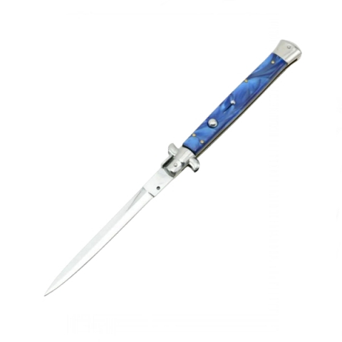 Cuțit automat Blue Marble, lamă stiletto, 23 cm [1]