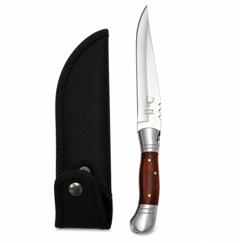 Set 2 cutite pliabile outdoor cu aspect lemn, DEPOX®, 37 cm /28,5 cm, maro [1]