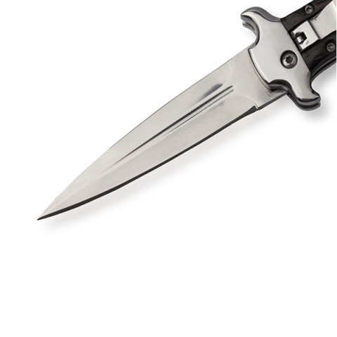 Cutit automat cu arc, otel inoxidabil, 21 cm, negru [1]