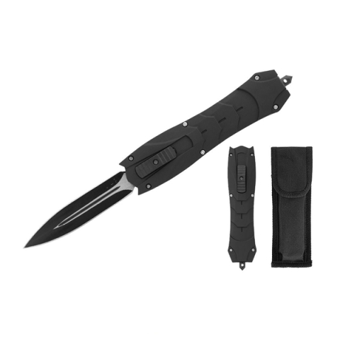 SPORT & TIMP LIBER - Cutit automat cu arc, otel inoxidabil, 24 cm, negru