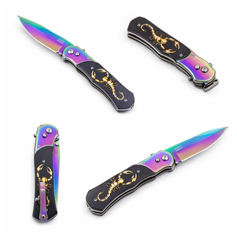 Cutit automat, DEPOX®, design compact, 24 cm, multicolor [1]