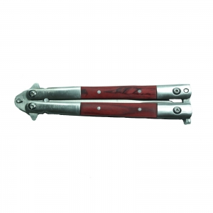 Briceag fluture IdeallStore®, otel inoxidabil, 22 cm si cutit de buzunar cadou [2]