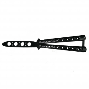 Briceaguri fluture & antrenament - Briceag fluture IdeallStore® de antrenament, otel inoxidabil, 23 cm, negru