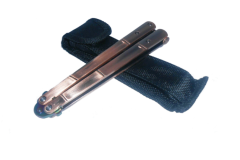 Cutit - Briceag fluture - Balisong - Butterfly, rainbow, pentru antrenament [4]