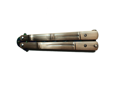 Cutit - Briceag fluture - Balisong - Butterfly, rainbow, pentru antrenament [3]
