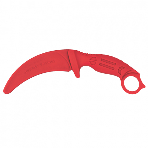 Cutit de antrenament, Tactical Pro, cauciuc, 23.5 cm, rosu, husa inclusa [1]