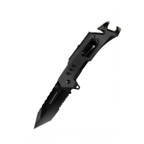 Cutite vanatoare - Cuțit de buzunar multifunctional 9 in 1, pliabil, lumină LED, 21 cm
