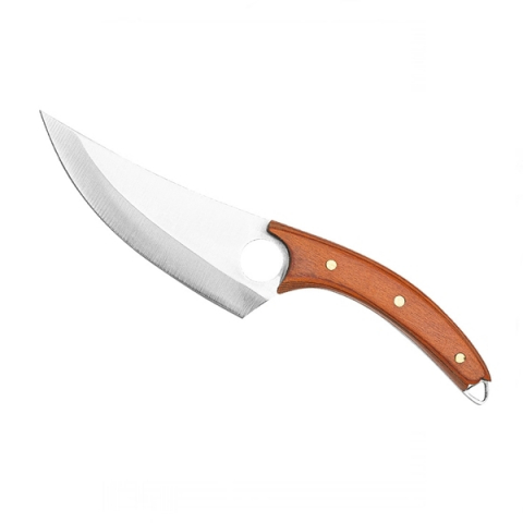 Cutit de vanatoare, 16.5 cm, lemn, maro, teaca inclusa [2]