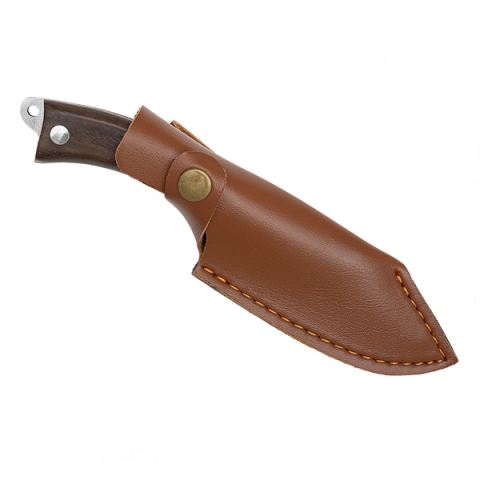 Cutit de vanatoare, 18 cm, lemn, maro, teaca inclusa [4]