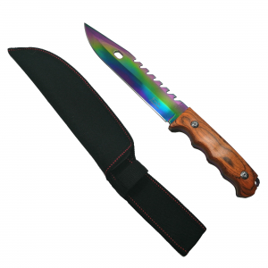 SPORT & TIMP LIBER - Cutit de vanatoare IdeallStore®, Wood Rainbow, 33 cm, multicolor