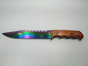 Cutit de vanatoare IdeallStore®, Wood Rainbow, 33 cm, multicolor [1]