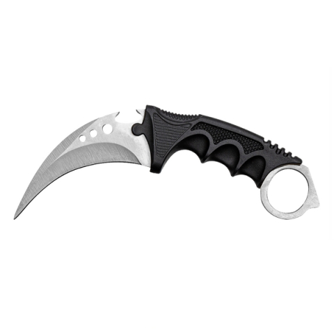 Cuțit karambit vanatoare DEPOX®, lamă fixă, oțel inoxidabil 420, gri, 19 cm [3]