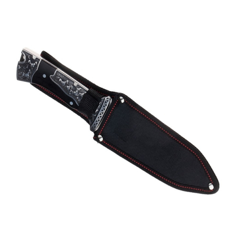 Cutit de vanatoare, design ornament vanatoare, 27.5 cm, negru [8]