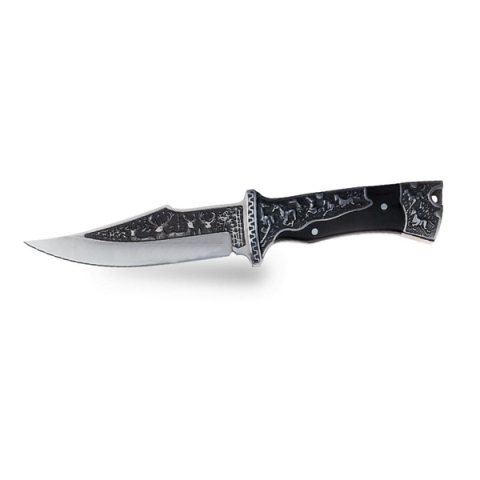 Cutit de vanatoare, design ornament vanatoare, 27.5 cm, negru [7]