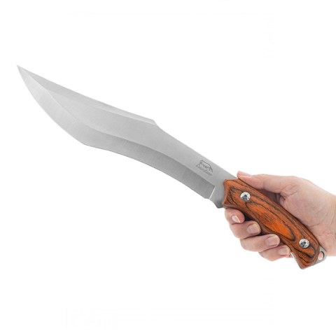 Cutit de vanatoare, Hunter Brown, 38 cm, maro,  teaca inclusa [5]