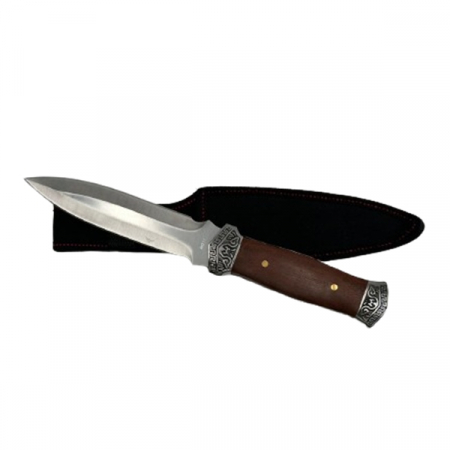 Cutit de vanatoare Hunter Wood IdeallStore® , 29 cm , otel inoxidabil , husa inclusa [3]