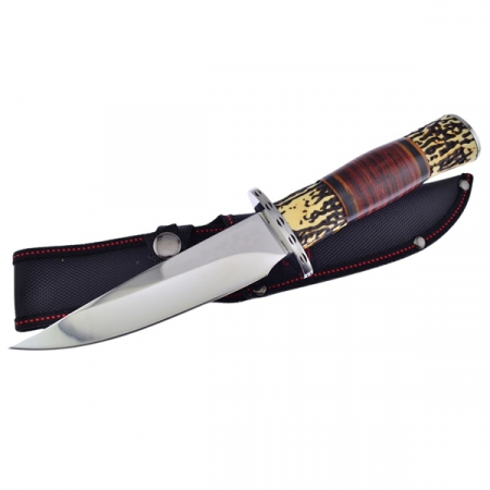 Cutit de vanatoare Hunting Survival , IdeallStore , 29 cm , Husa inclusa [1]