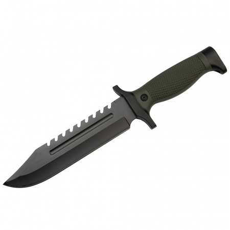Cutit de vanatoare IdeallStore®, Assault Specialist, 30 cm, negru, teaca inclusa [1]