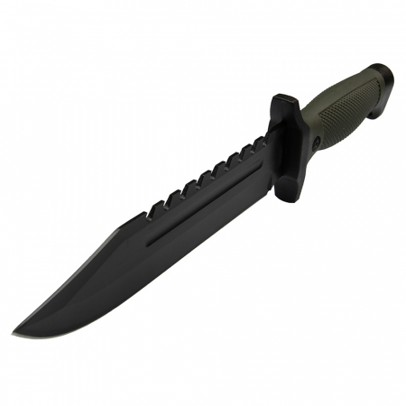 Cutit de vanatoare IdeallStore®, Assault Specialist, 30 cm, negru, teaca inclusa [5]