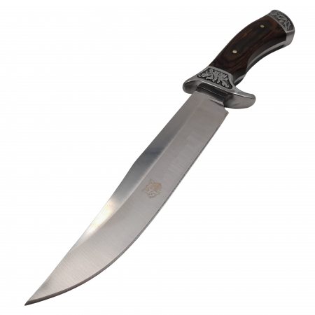 Cutit de vanatoare IdeallStore®, Celtic Spirit, argintiu, 30.5 cm, teaca inclusa [2]