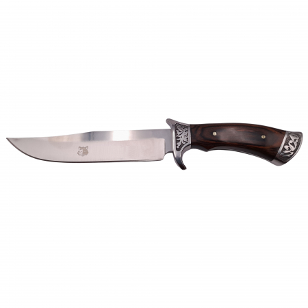 Cutit de vanatoare IdeallStore®, Celtic Spirit, argintiu, 30.5 cm, teaca inclusa [1]