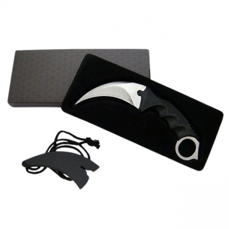 Cutit de vanatoare IdeallStore®, Claw Assault, 19 cm, argintiu, teaca inclusa [7]