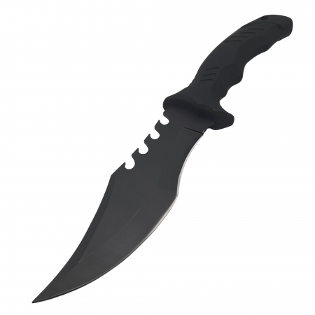 Cutit de vanatoare IdeallStore®, Comando Blade, 28.5 cm, otel inoxidabil, negru, teaca inclusa [2]