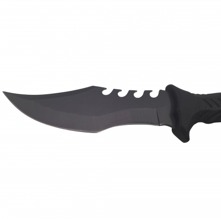 Cutit de vanatoare IdeallStore®, Comando Blade, 28.5 cm, otel inoxidabil, negru, teaca inclusa [4]