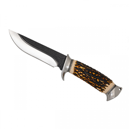 Cutit de vanatoare, IdeallStore®, Deer Corn, 26 cm, Otel inoxidabil [2]