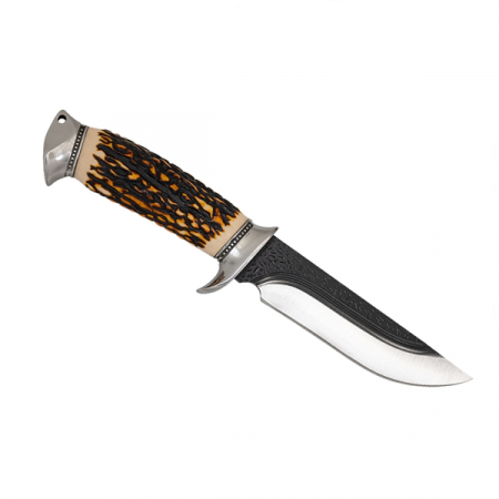 Cutit de vanatoare, IdeallStore®, Deer Corn, 26 cm, Otel inoxidabil [4]