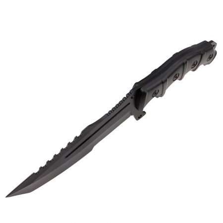 Cutit de vanatoare IdeallStore®, Galaxy Element, 30.5 cm, otel inoxidabil, Negru [8]