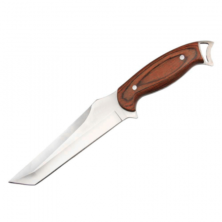 Cutite vanatoare - Cutit de vanatoare IdeallStore®, Elfish Blade, 30 cm, otel inoxidabil, maro, teaca inclusa