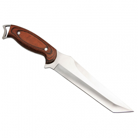 Cutit de vanatoare IdeallStore®, Elfish Blade, 30 cm, otel inoxidabil, maro, teaca inclusa [2]