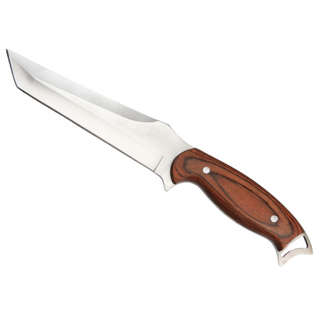 Cutit de vanatoare IdeallStore®, Elfish Blade, 30 cm, otel inoxidabil, maro, teaca inclusa [1]