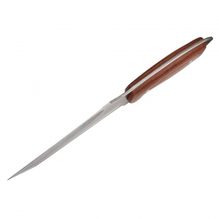 Cutit de vanatoare IdeallStore®, Elfish Blade, 30 cm, otel inoxidabil, maro, teaca inclusa [3]