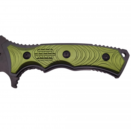 Cutit de vanatoare IdeallStore®, Extreme Beetle, verde, 29 cm, teaca inclusa [3]