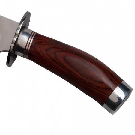Cutit de vanatoare IdeallStore, Fancy Blade, 25.5 cm, argintiu, teaca inclusa [3]