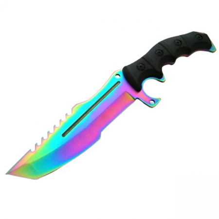 Cutit de vanatoare IdeallStore®, Element, 30.5 cm, otel inoxidabil, multicolor [3]