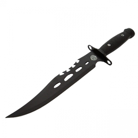 Cutit de vanatoare IdeallStore®, Goldur Blade, 36 cm, negru, husa piele [1]