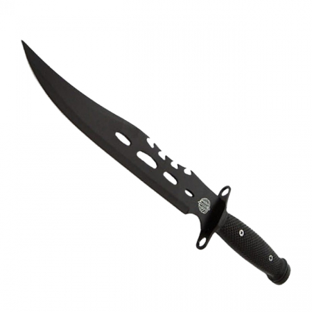 Cutit de vanatoare IdeallStore®, Goldur Blade, 36 cm, negru, husa piele [2]